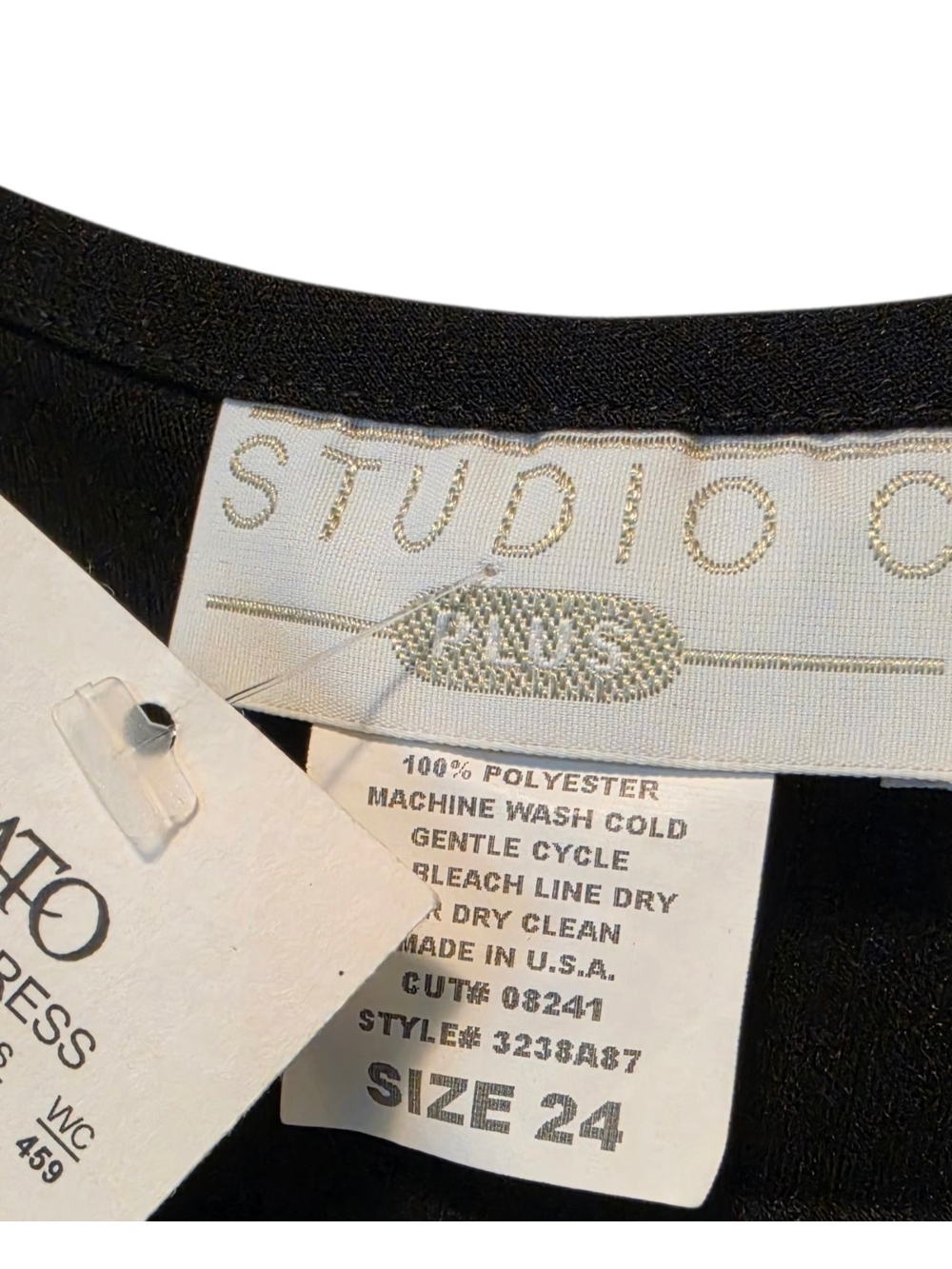 New Black Maxi Dress with Crew Neck Size 24 - Picture 2 of 5
